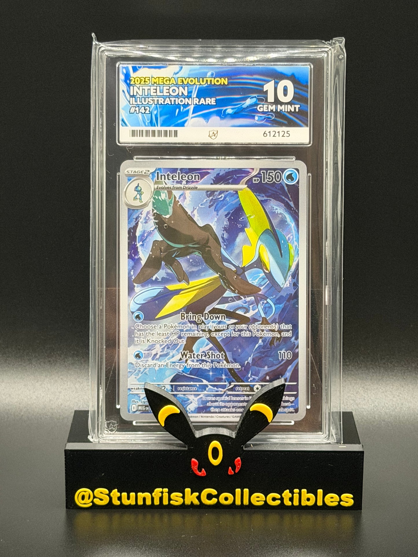 Inteleon Illustration Rare - Ace 10 142/132 - Mega Evolutions - Perfect Subgrades