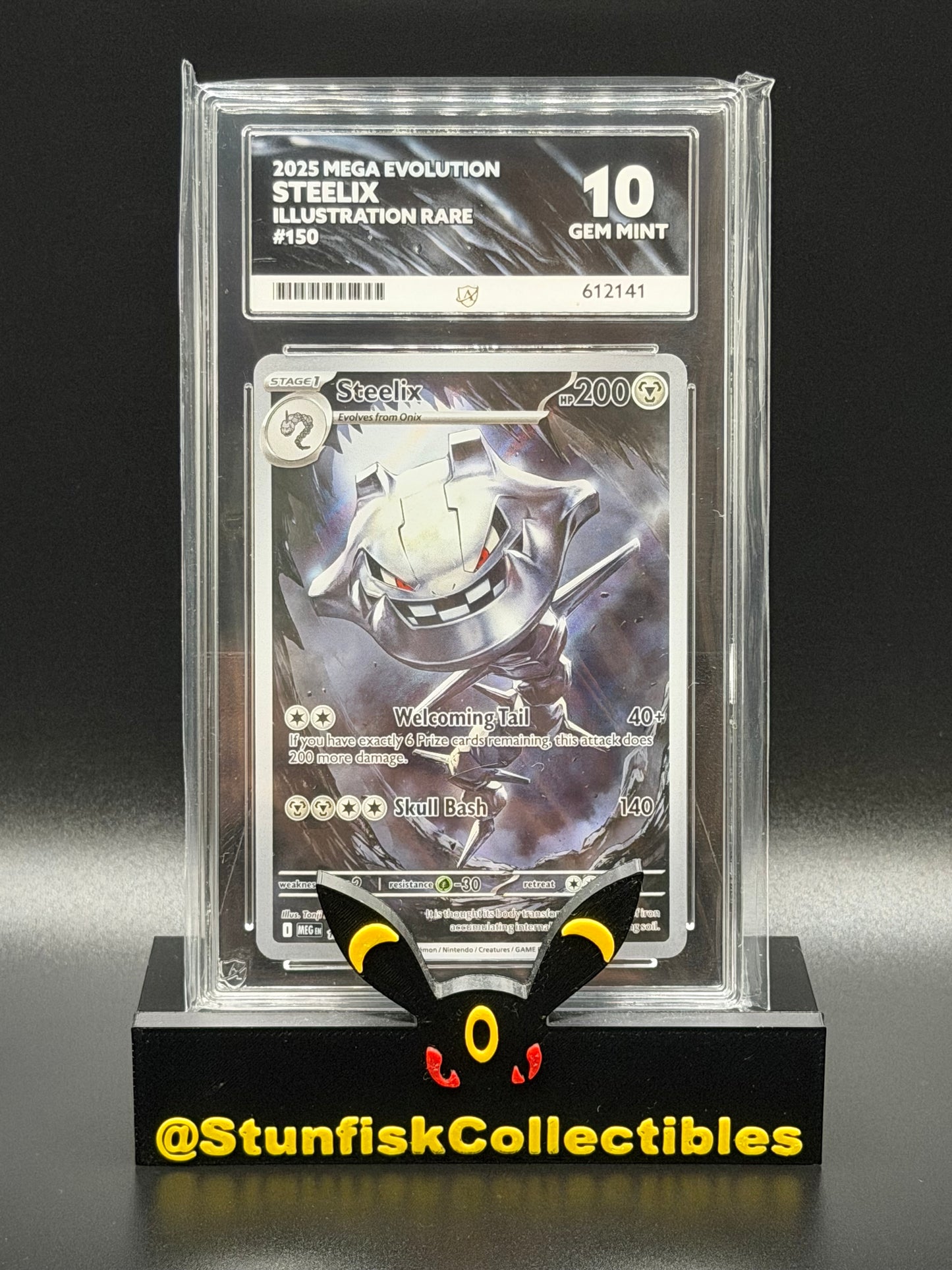 Steelix Illustration Rare - Ace 10 150/132 - Mega Evolutions - Perfect Subgrades