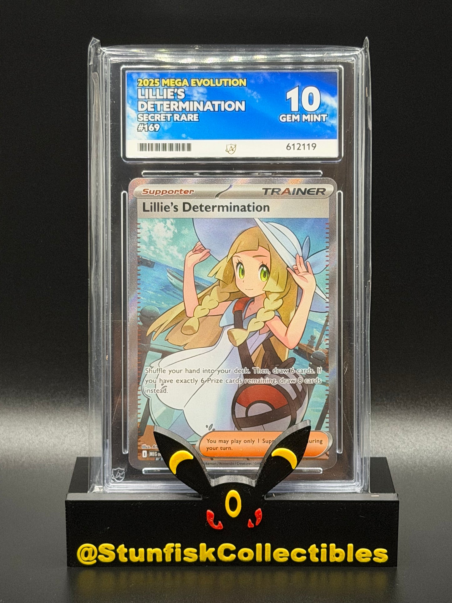 Lillies Determination Full Art - Ace 10 169/132 - Mega Evolutions - Perfect Subgrades