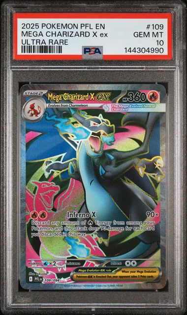 Mega Charizard X ex - PSA 10 109/094 - Phantasmal Flames