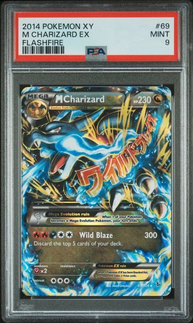 M Charizard ex - PSA 9 69/106 - Flashfire