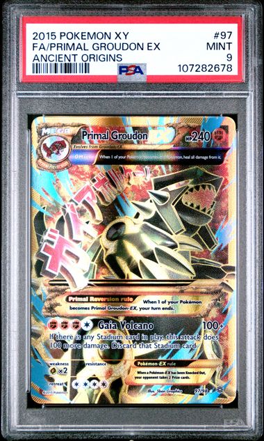 Primal Groudon EX - PSA 9 97/98 - Ancient Origins