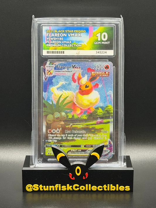Flareon Vmax - Ace 10 SWSH180 - Flareon Vmax Premium Collection - Perfect Subgrades