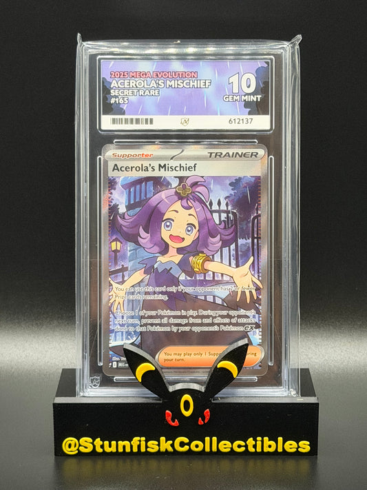 Acerola's Mischief Full Art - Ace 10 165/132 - Mega Evolutions - Perfect Subgrades