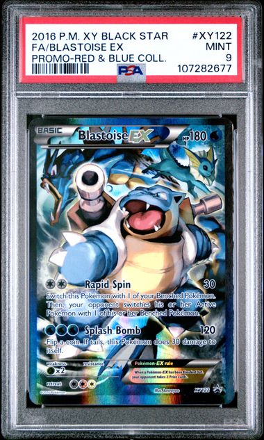 Blastoise EX - PSA 9 XY122 - Promo Red & Blue Collection