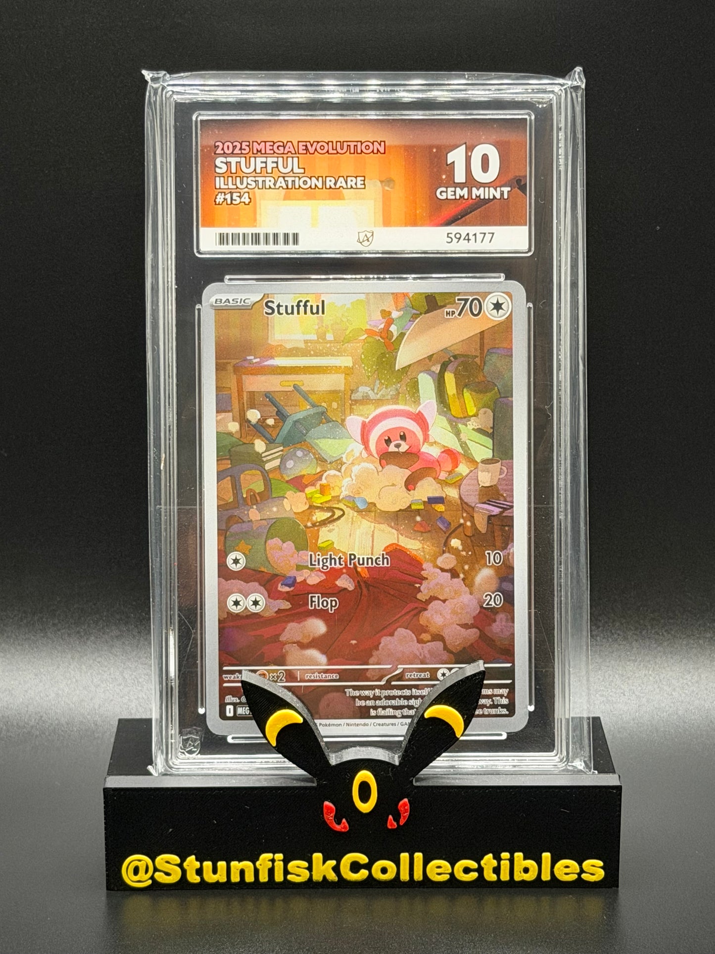 Stufful Illustration Rare - Ace 10 154/132 - Mega Evolutions - Perfect Subgrades