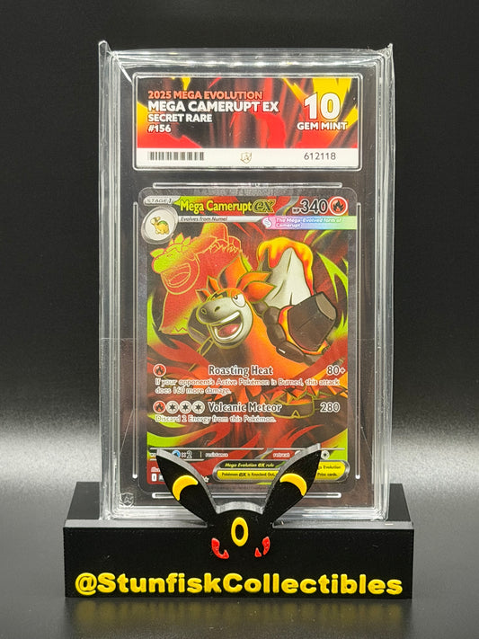 Mega Camerupt Full Art - Ace 10 156/132 - Mega Evolutions - Perfect Subgrades