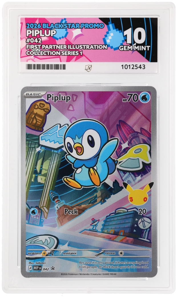 Piplup - Ace 10 042 - First Partner Series 1