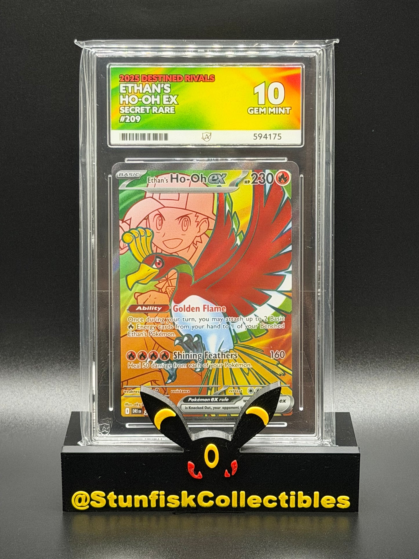 Ho-Oh Full Art - Ace 10 209/182 - Destined Rivals - Perfect Subgrades