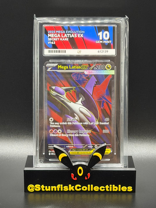 Mega Latis Ex Full Art - Ace 10 163/132 - Mega Evolutions - Perfect Subgrades