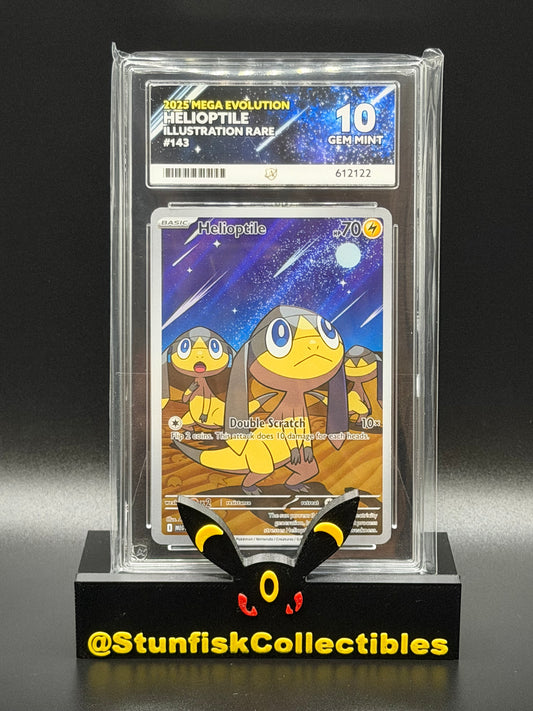 Helioptile Illustration Rare - Ace 10 143/132 - Mega Evolutions - Perfect Subgrades