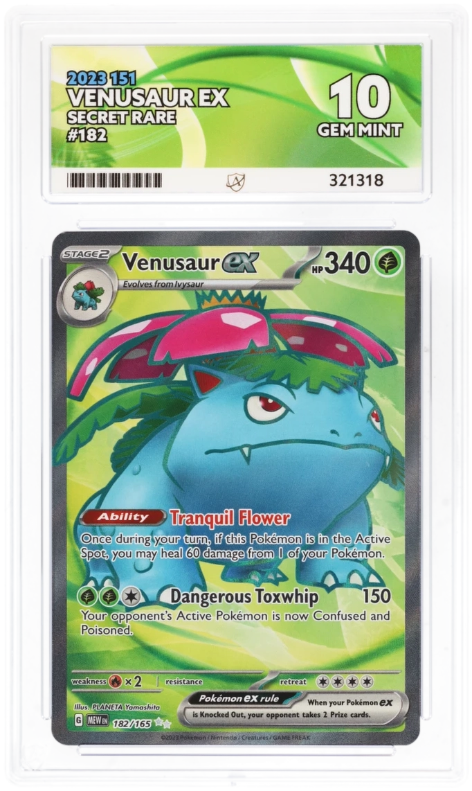 Venusaur ex - ACE 10 182/165 - 151 - Perfect Subgrades
