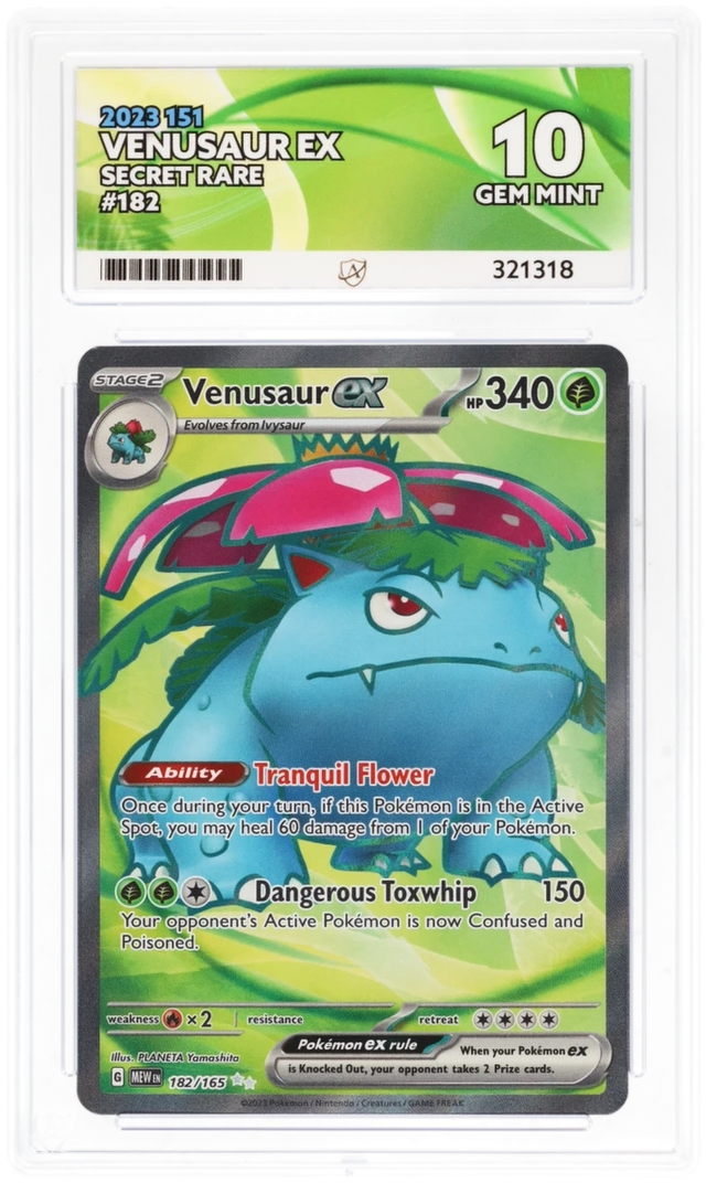 Venusaur ex - ACE 10 182/165 - 151 - Perfect Subgrades